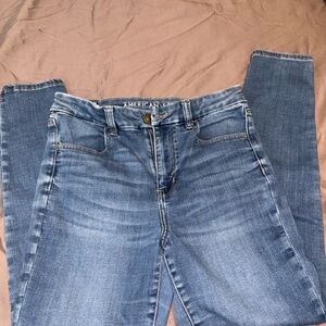 American Eagle Outfitters Women’s High Rose Blue Skinny Jeans